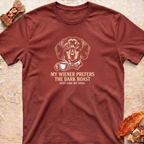 Dachshund and Dark Coffee T-Shirt