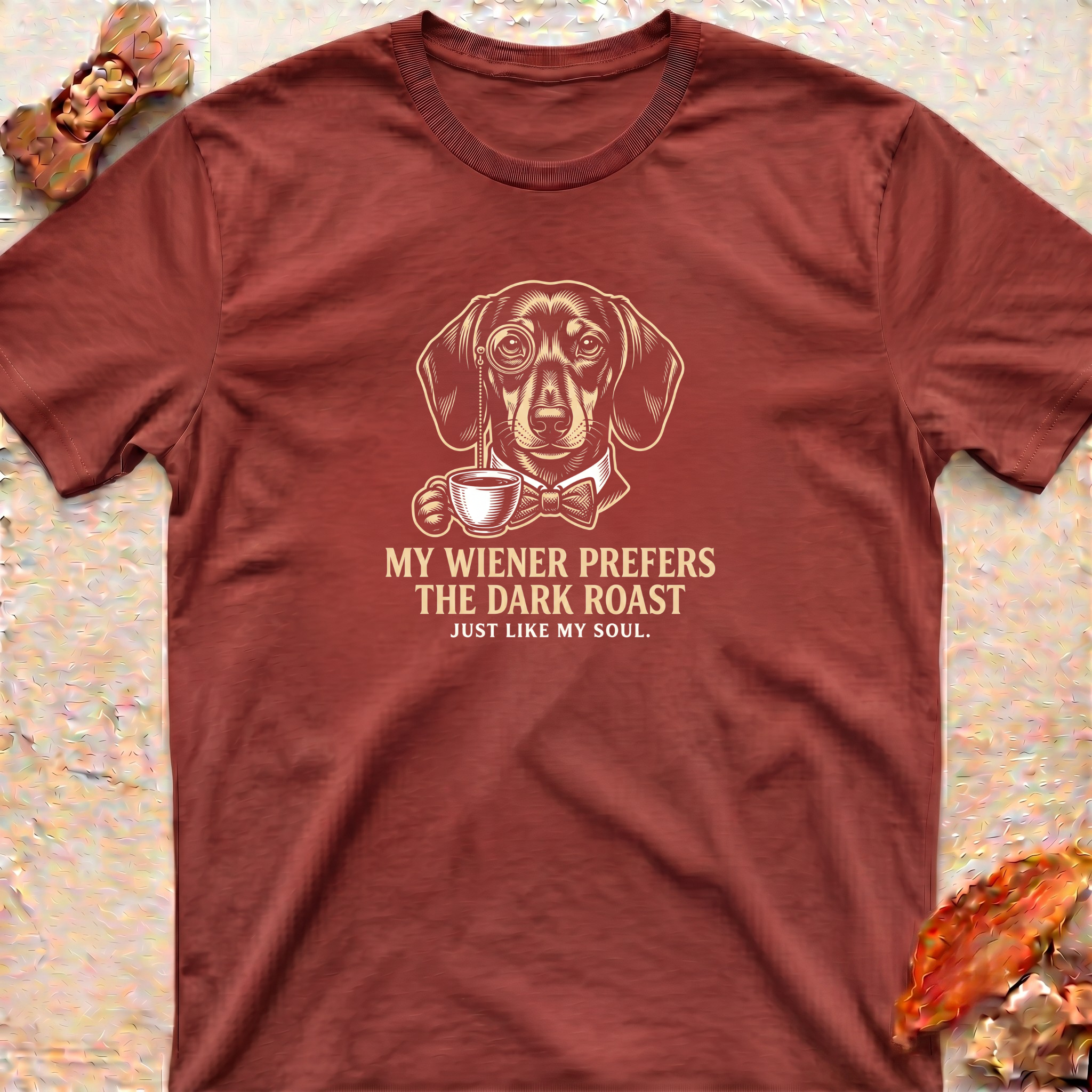 Dachshund and Dark Coffee T-Shirt