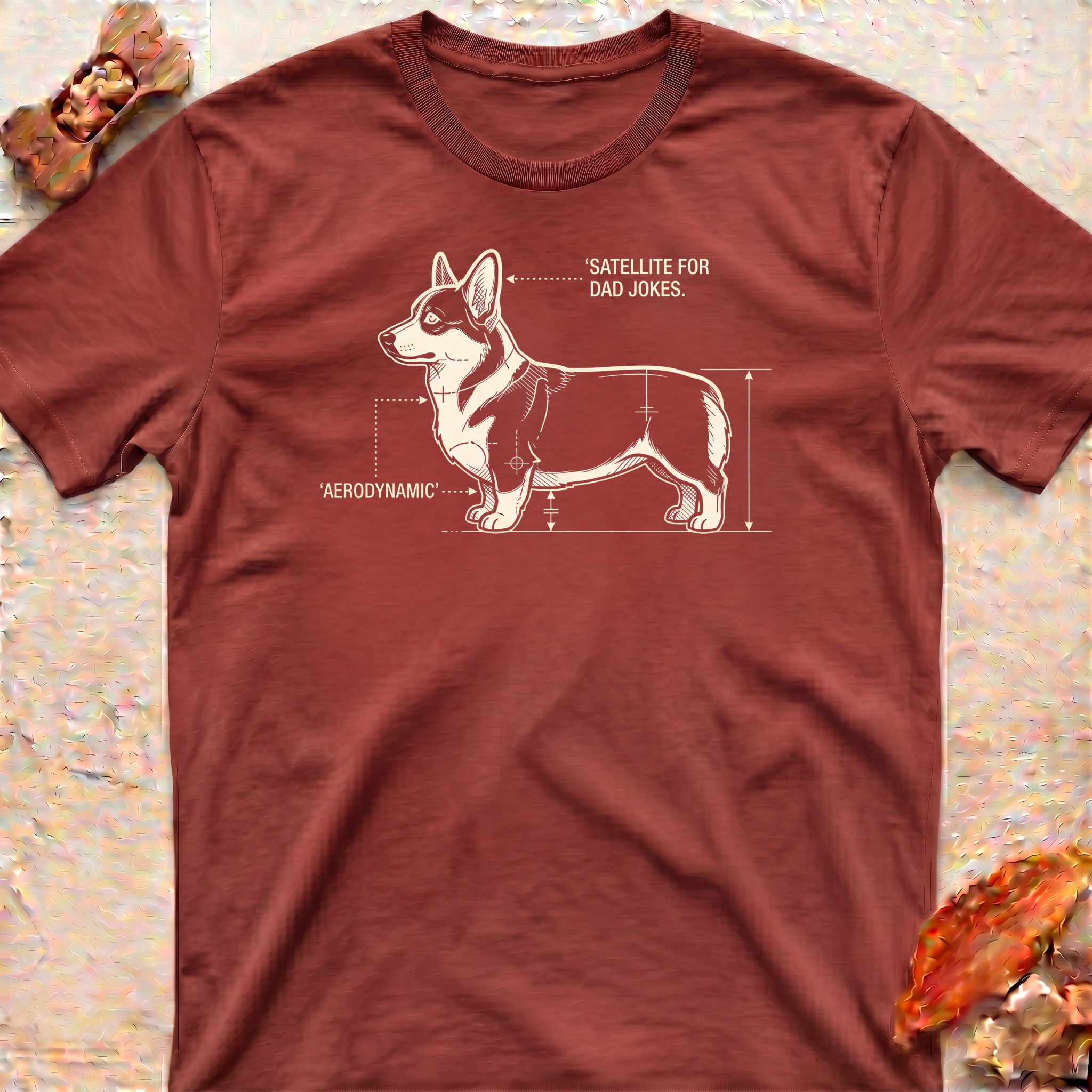 Corgi Blueprint T-Shirt