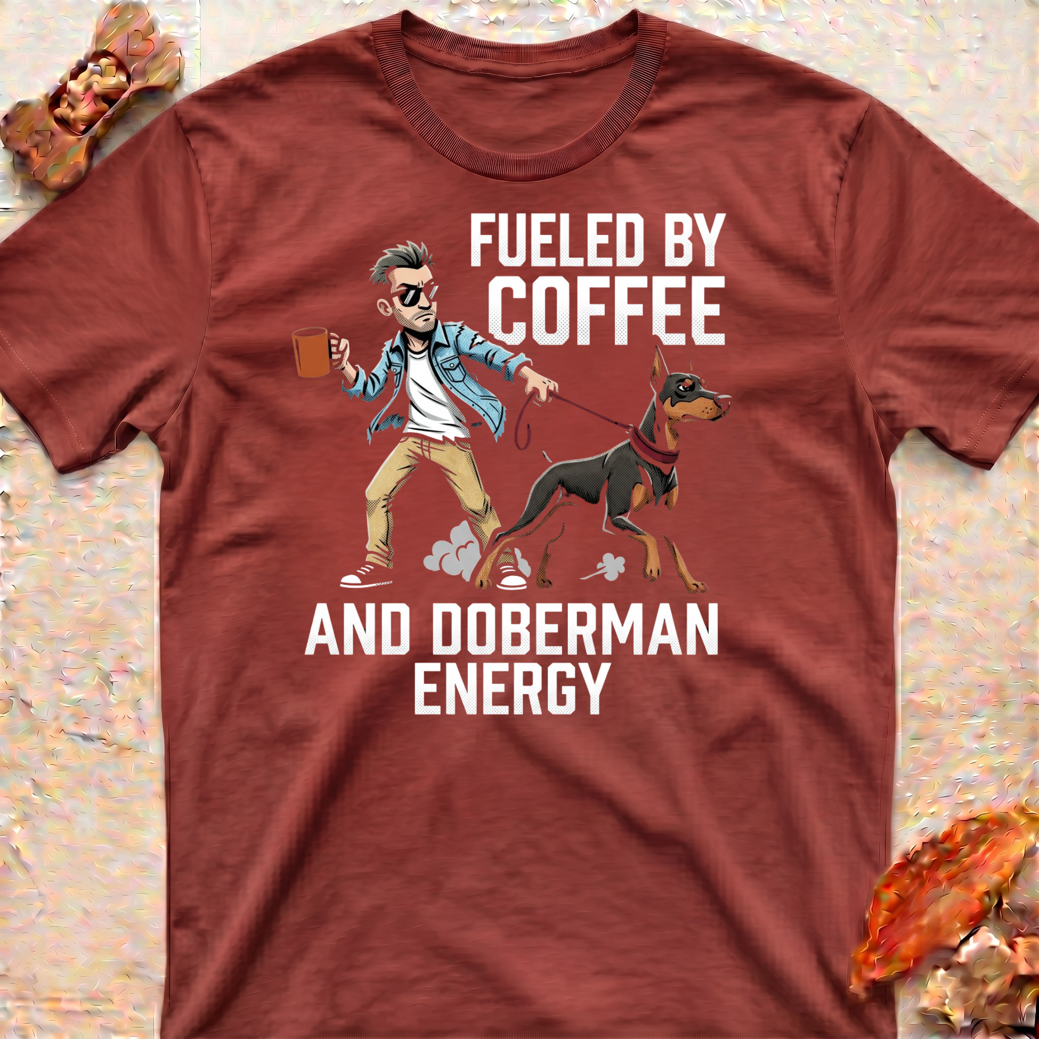 Coffee and Doberman T-Shirt