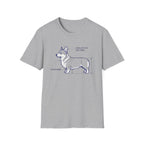 Corgi Blueprint Tee — "SatelLite from Dad Jones" Diagram T-Shirt