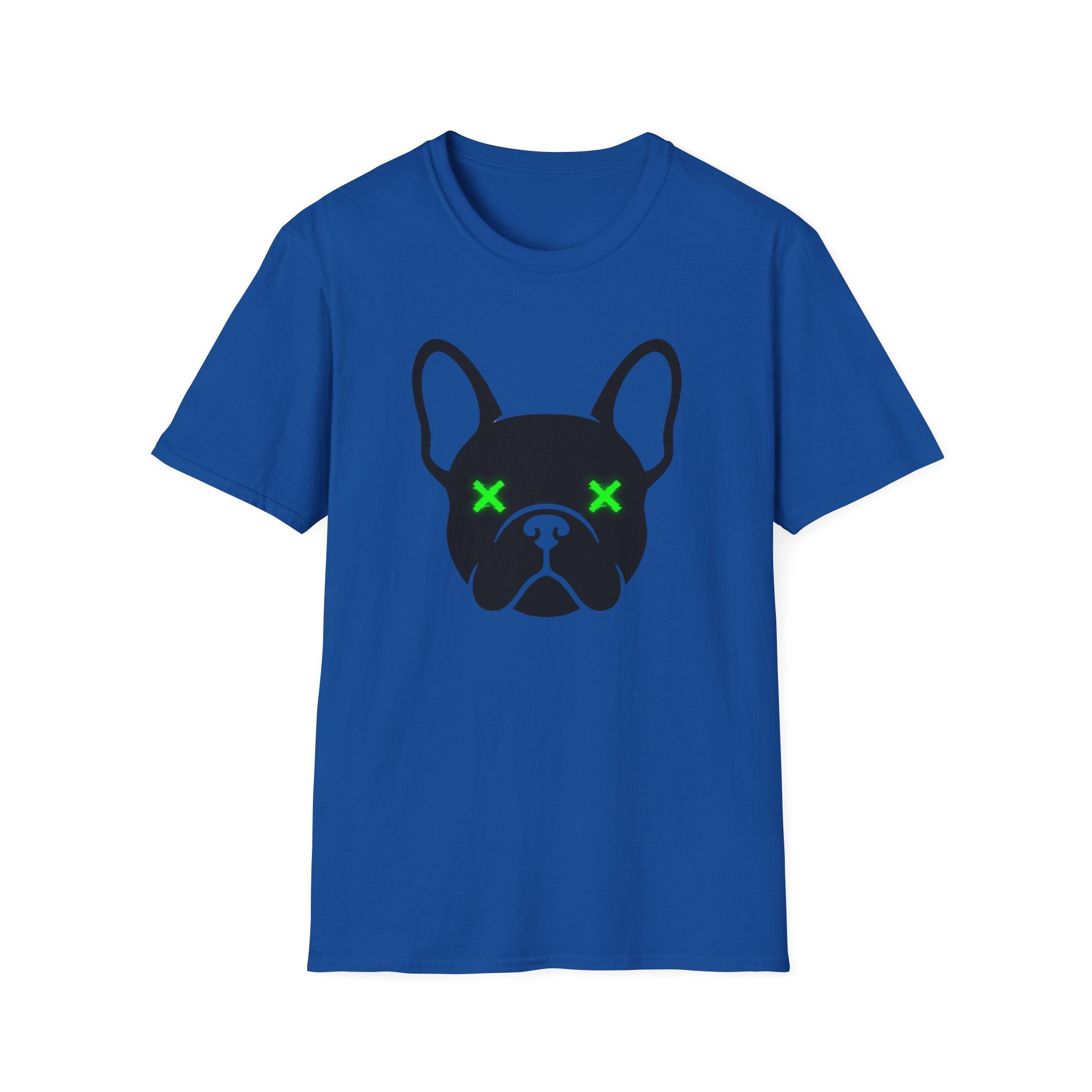 French Bulldog Tee — Neon X Eyes Dog Face Graphic T-Shirt