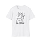 Big Attitude French Bulldog T-Shirt — Cute Bulldog Line Art Tee