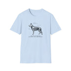 German Shepherd Anatomy Diagram T-Shirt — Vintage Veterinary Skeletal Illustration Tee