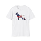 American Flag German Shepherd T-Shirt