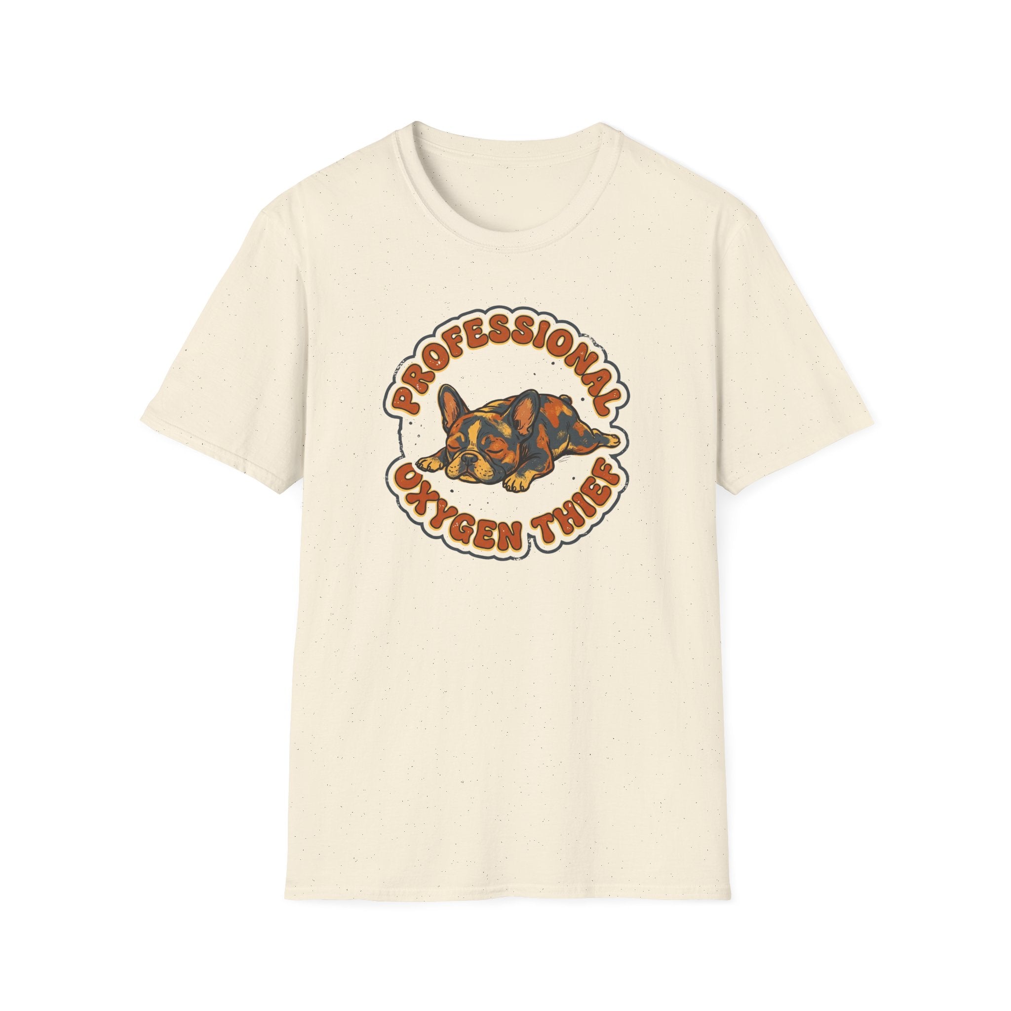 Funny French Bulldog T-Shirt — Professional Oxygen Thief