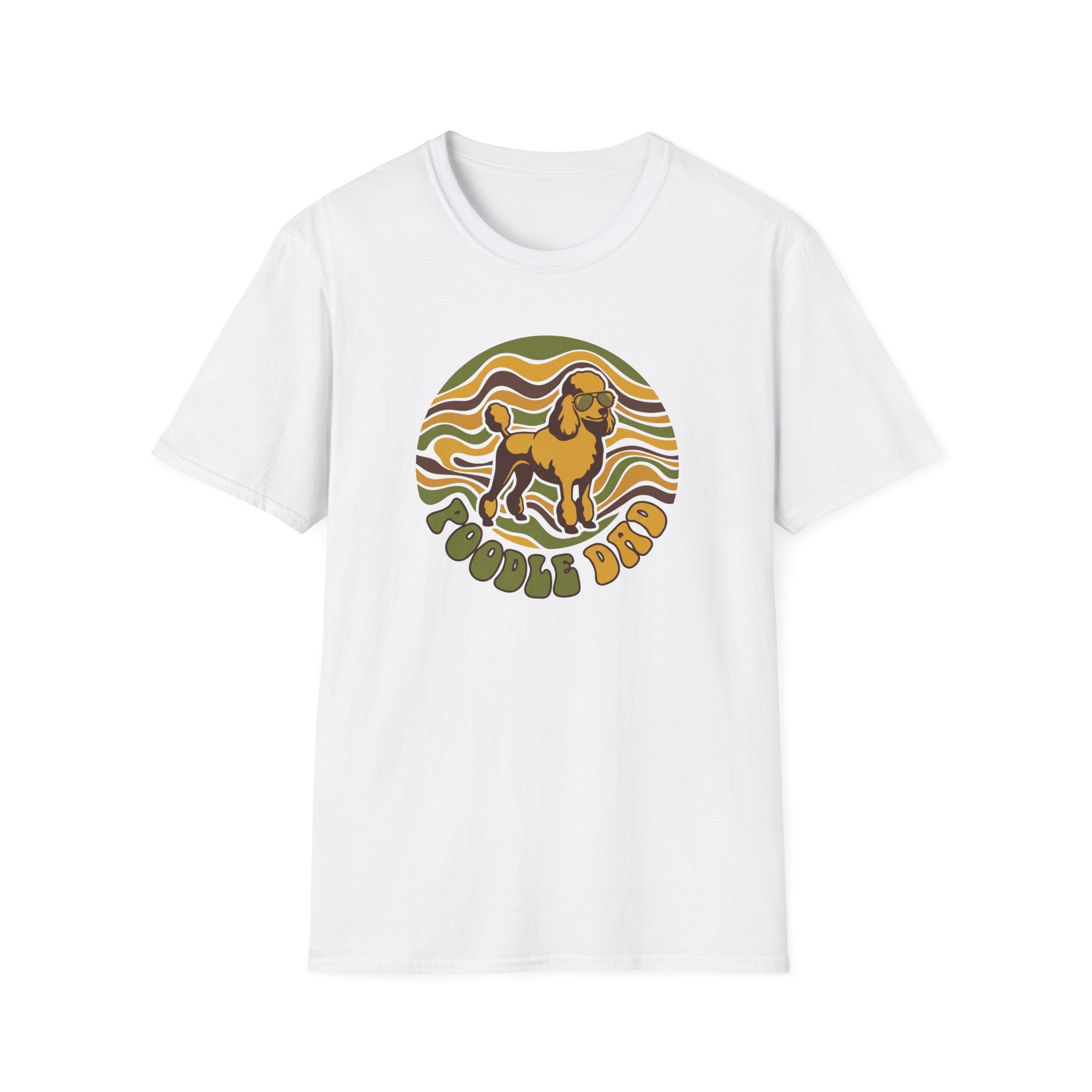 Retro Design Poodle T-Shirt — "Poodle Dad" Vintage Dog Lover Tee