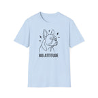 Big Attitude French Bulldog T-Shirt — Cute Bulldog Line Art Tee