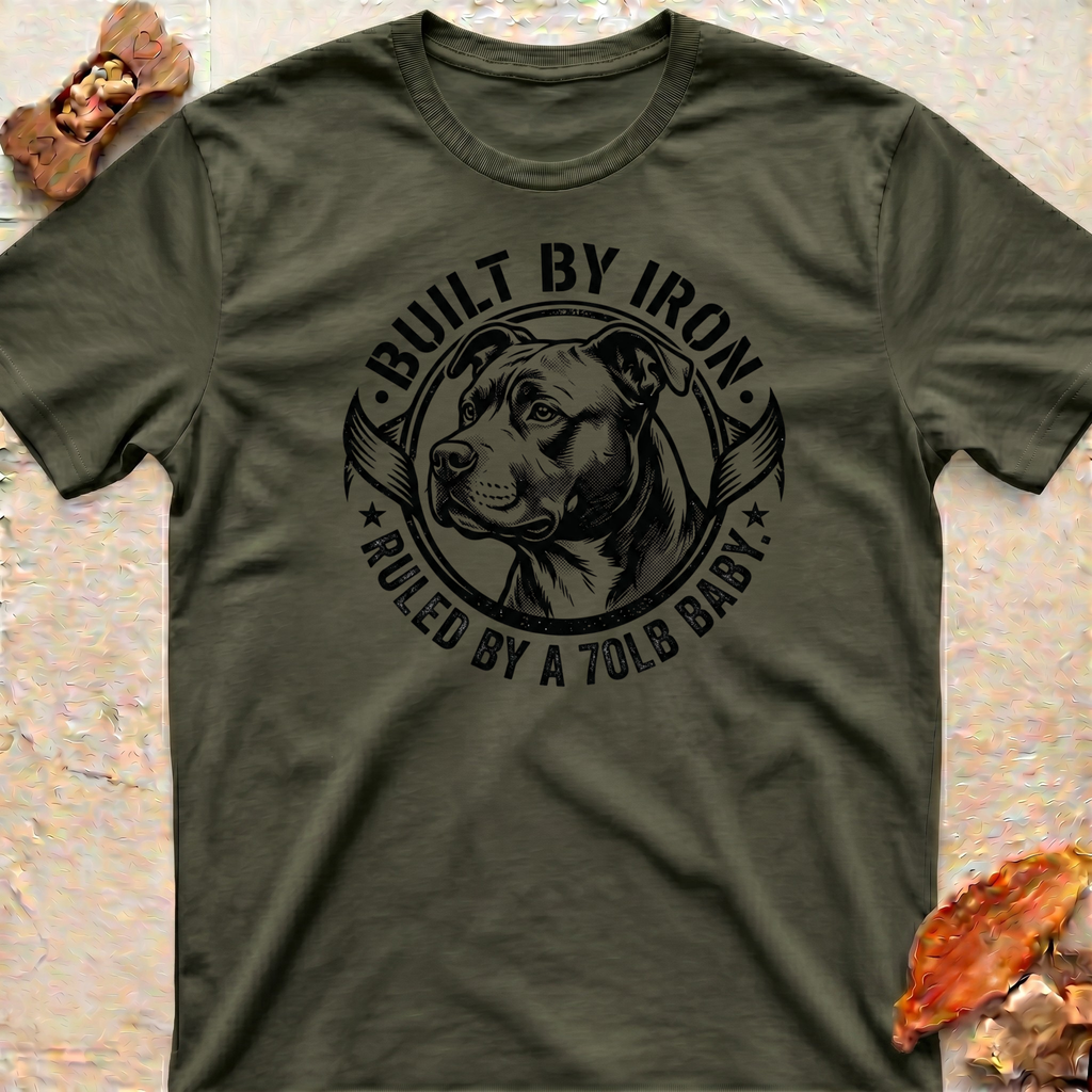 Pitbull Dad-Built by Iron-T-Shirt