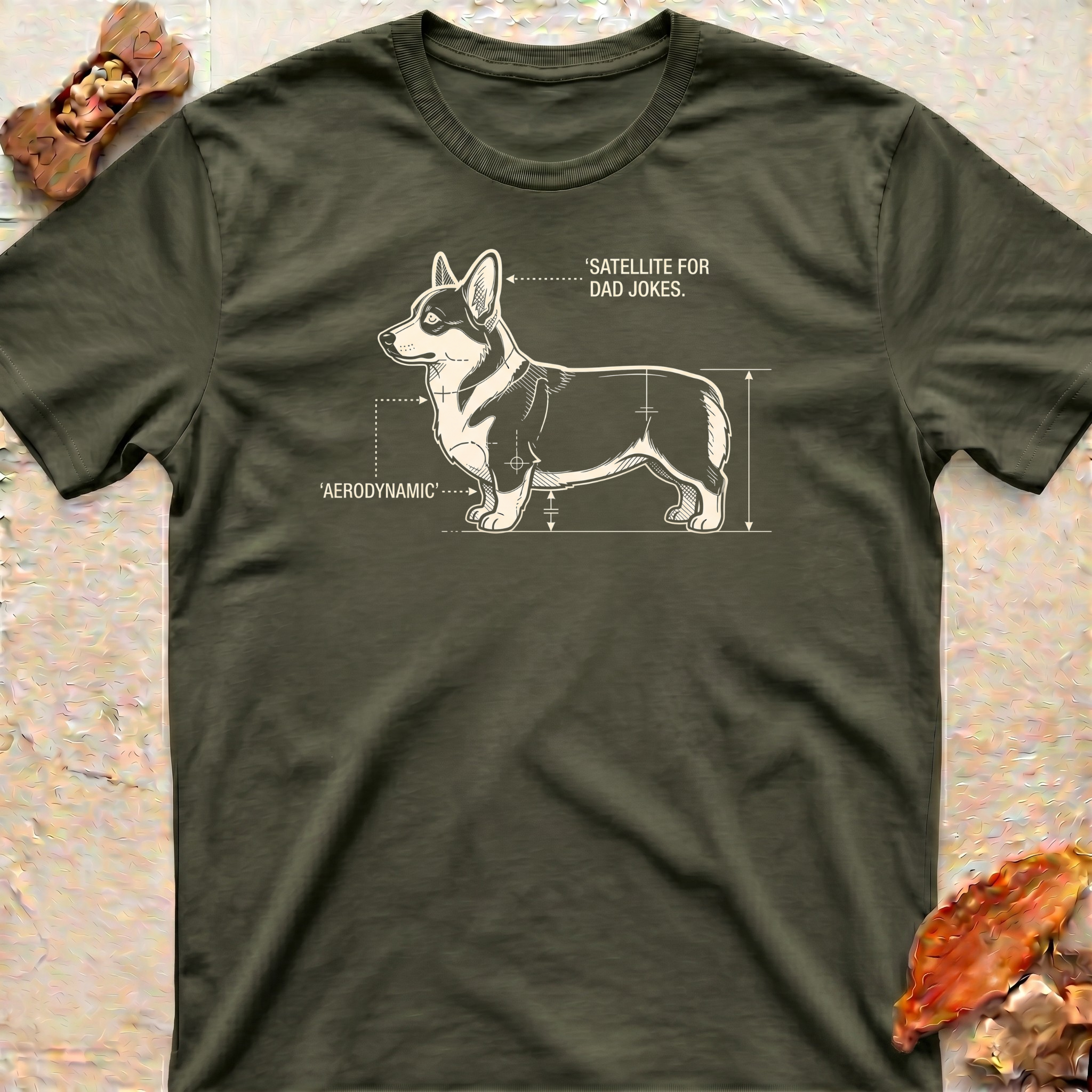 Corgi Blueprint T-Shirt