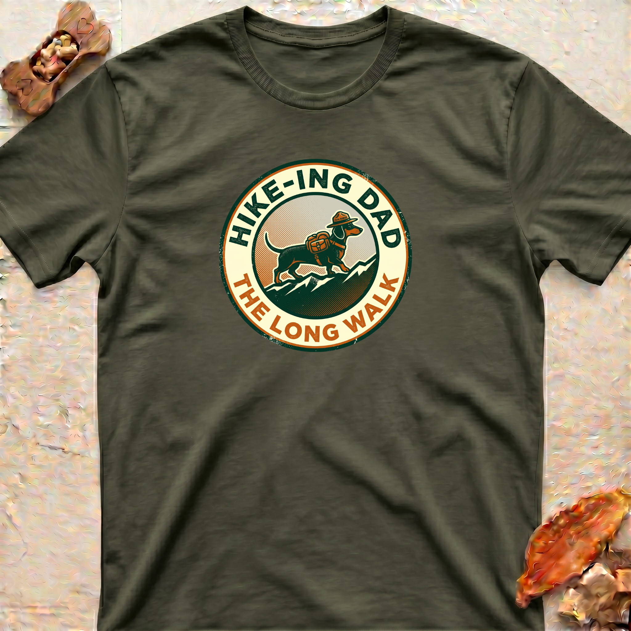 Hiking Dachshund Dad T-Shirt –
