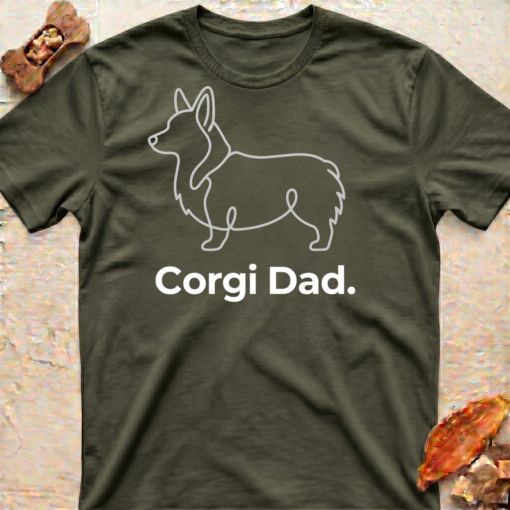 Corgi Minimal Outline T-Shirt