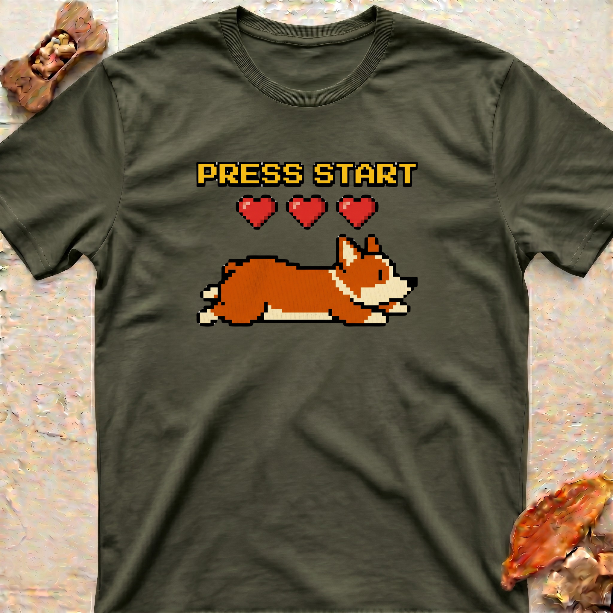 Press Start Corgi T-Shirt