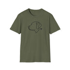 Minimalist Dog Outline T-Shirt — Labrador Retriever Lover Tee