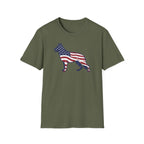 American Flag German Shepherd T-Shirt