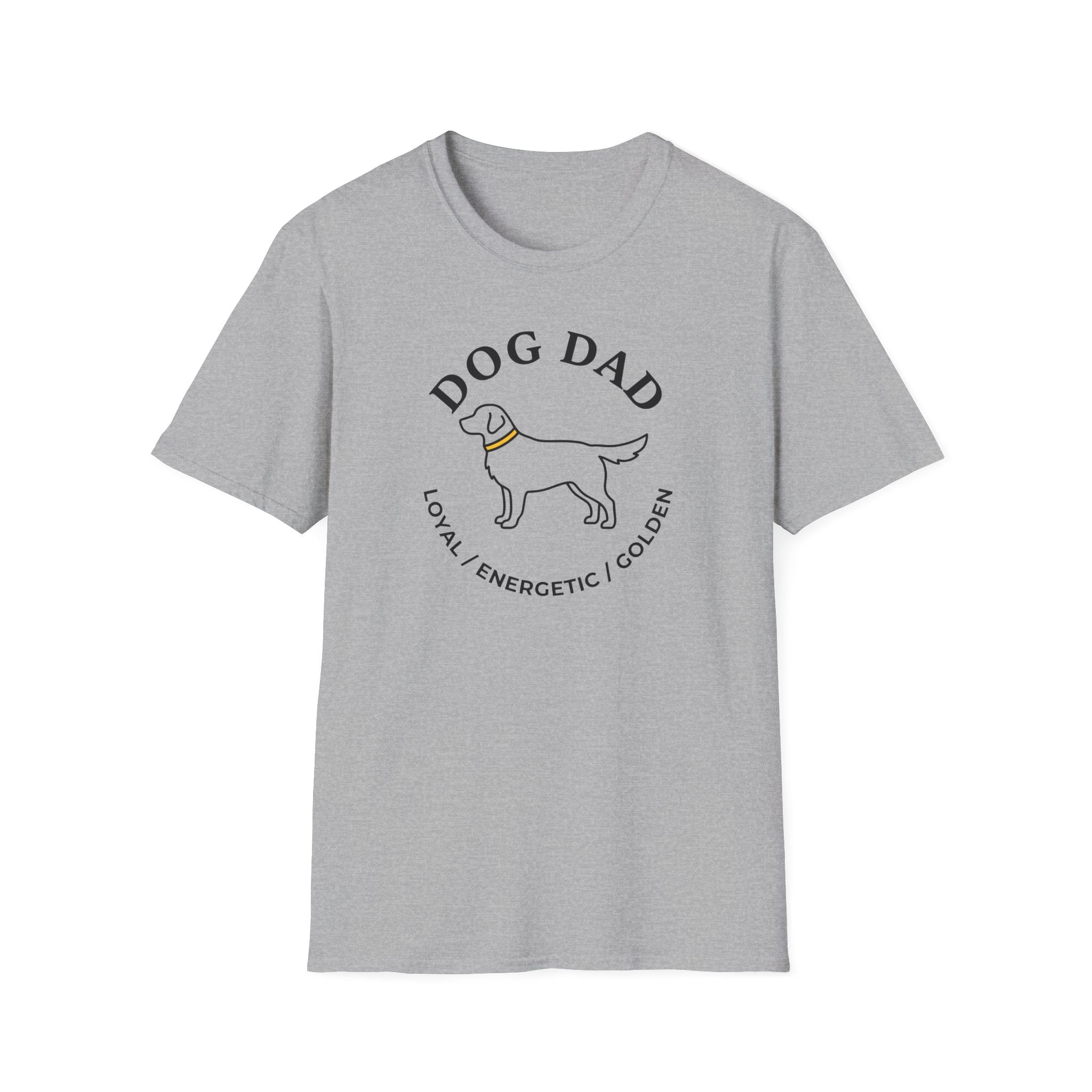 Golden Retriever Dad T-Shirt — Loyal, Energetic, Golden