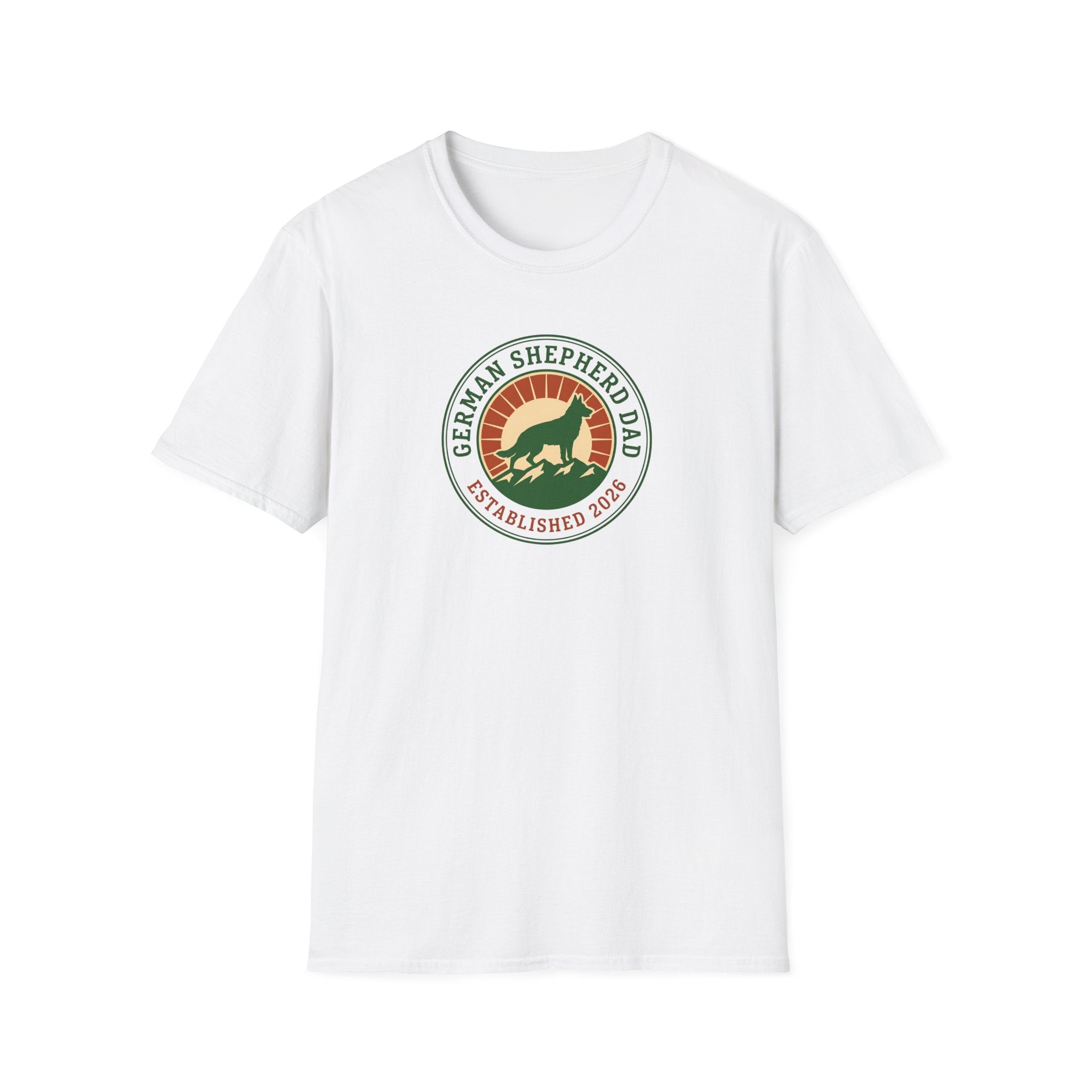 German Shepherd Dad T-Shirt – Established 2026 Retro Dog Dad Tee