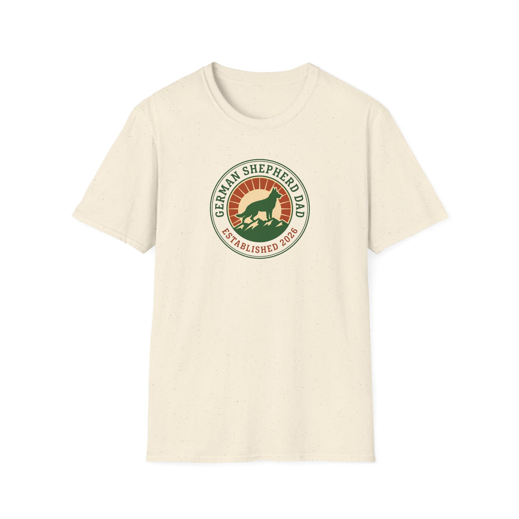 German Shepherd Dad T-Shirt – Established 2026 Retro Dog Dad Tee
