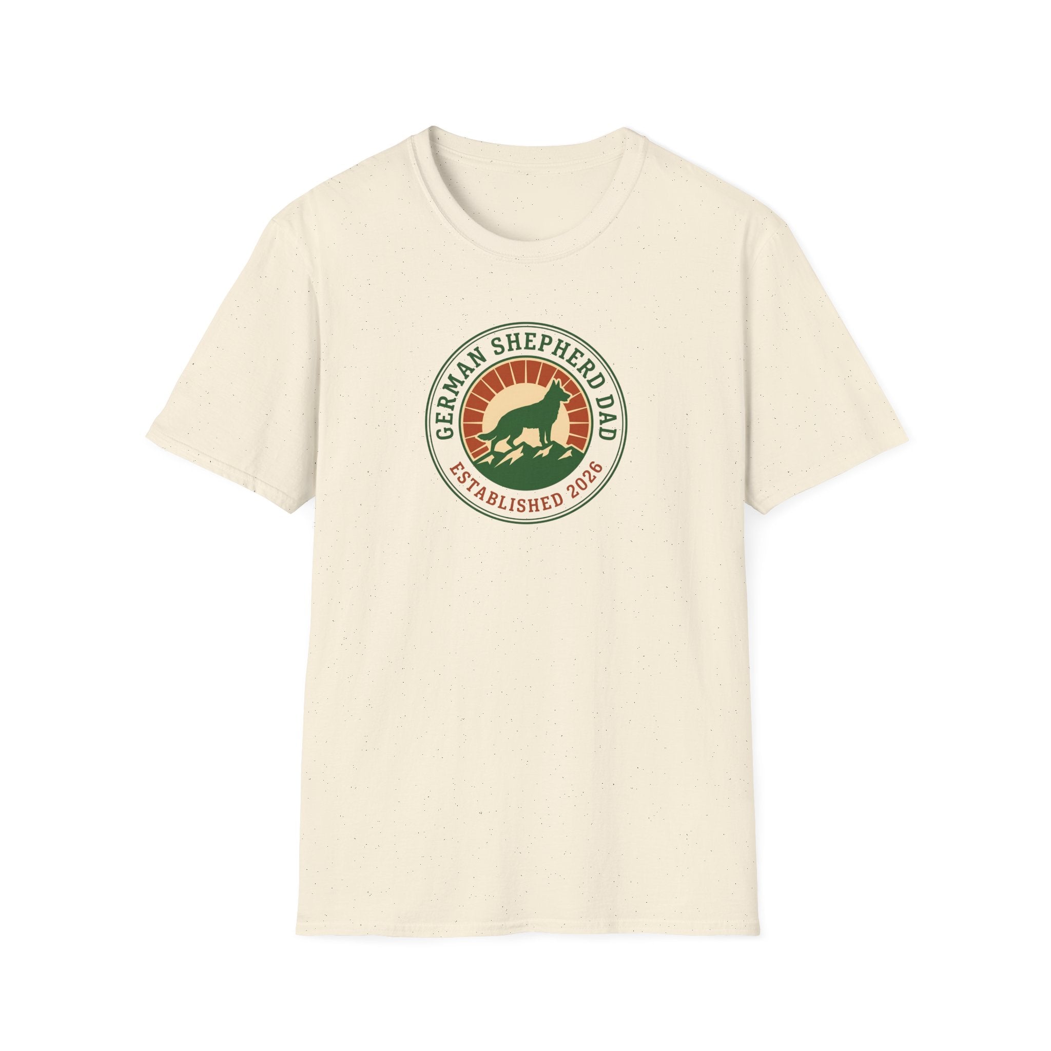 German Shepherd Dad T-Shirt – Established 2026 Retro Dog Dad Tee