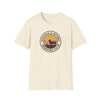 Steeped & Stubby Morning Club T-Shirt — Retro Coffee & Dachshund Logo Tee