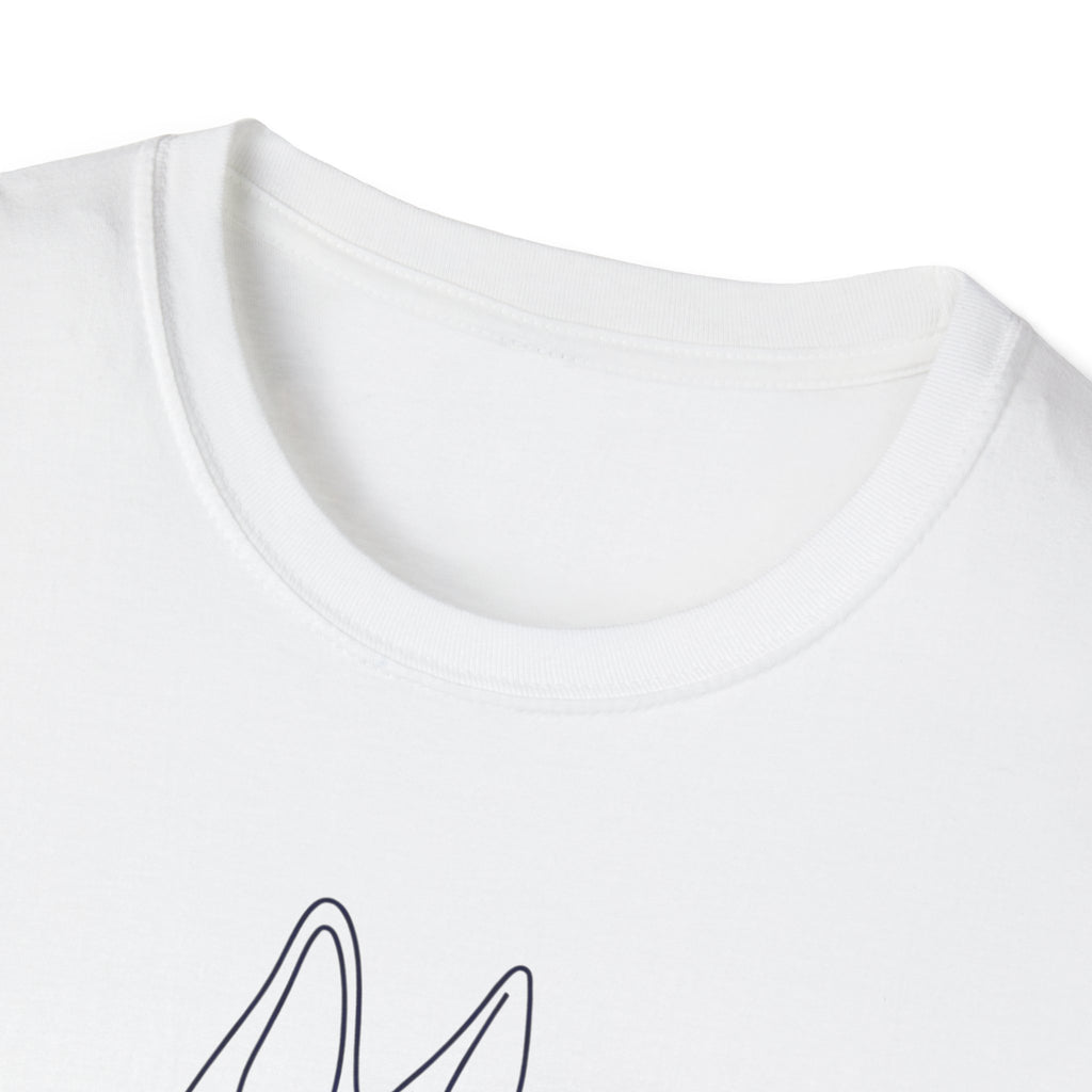 Minimalist Line Art German Shepherd T-Shirt