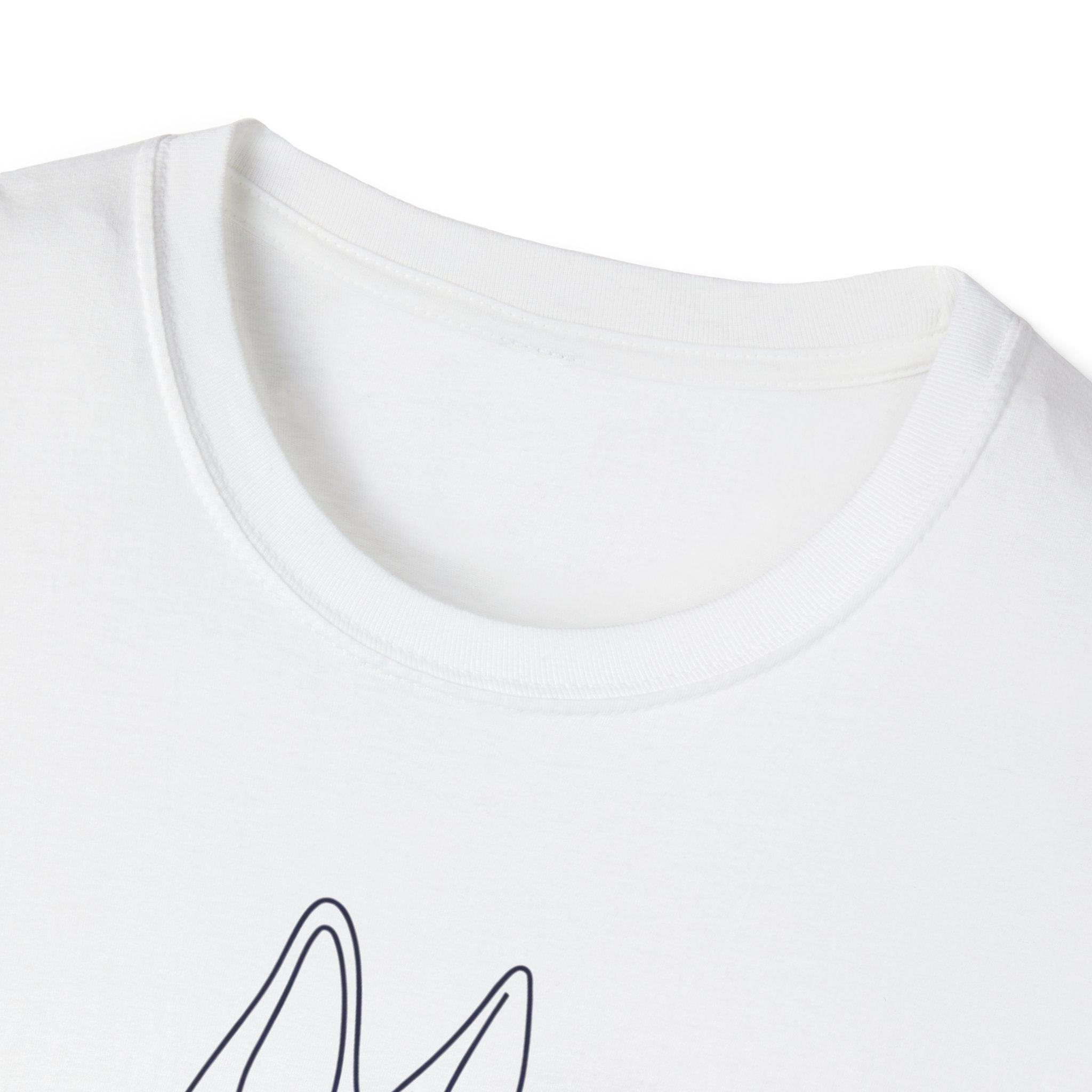Minimalist Line Art German Shepherd T-Shirt