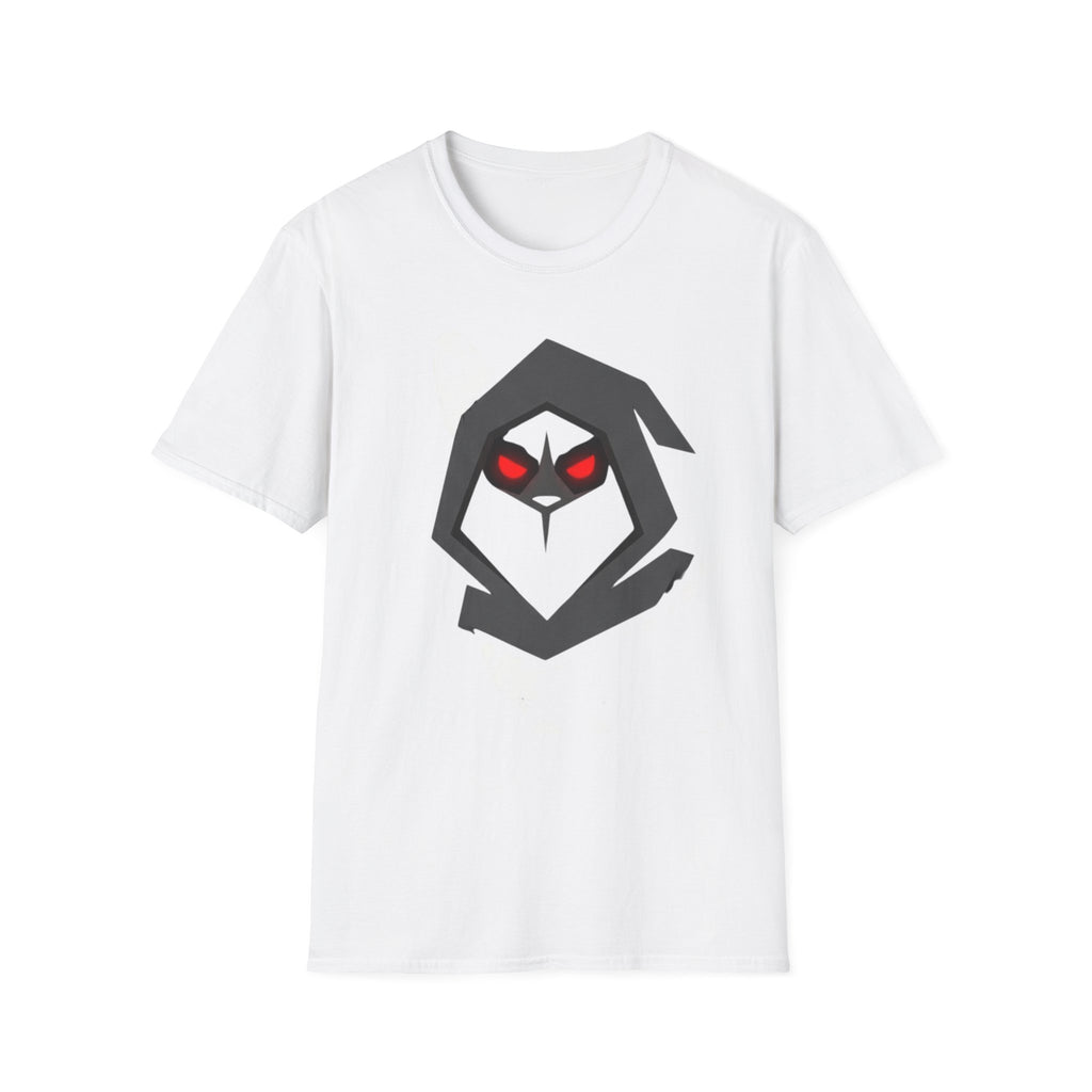 Corgi Raven Hood Graphic T-Shirt — Red-Eyed Corgi Dad Tee