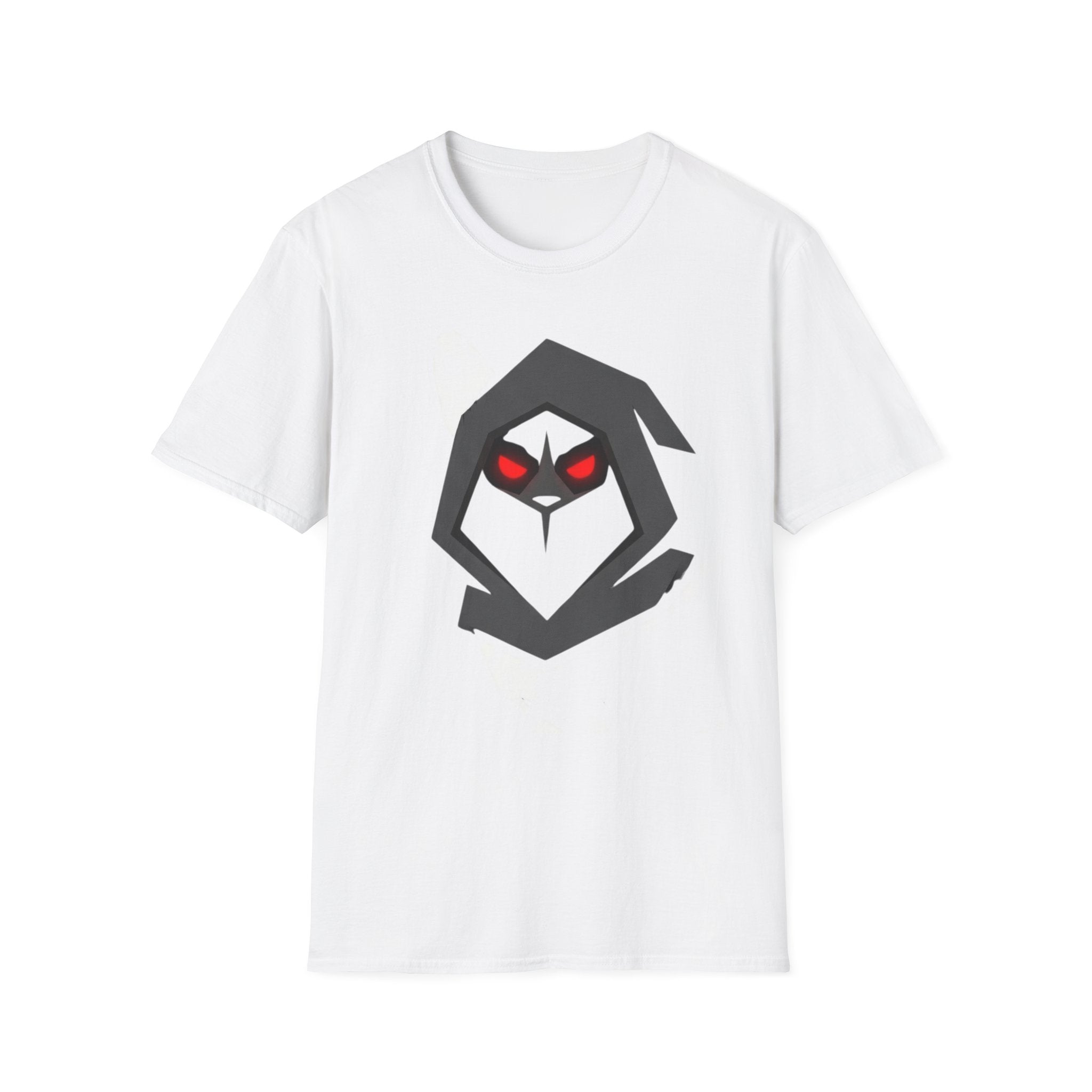 Corgi Raven Hood Graphic T-Shirt — Red-Eyed Corgi Dad Tee