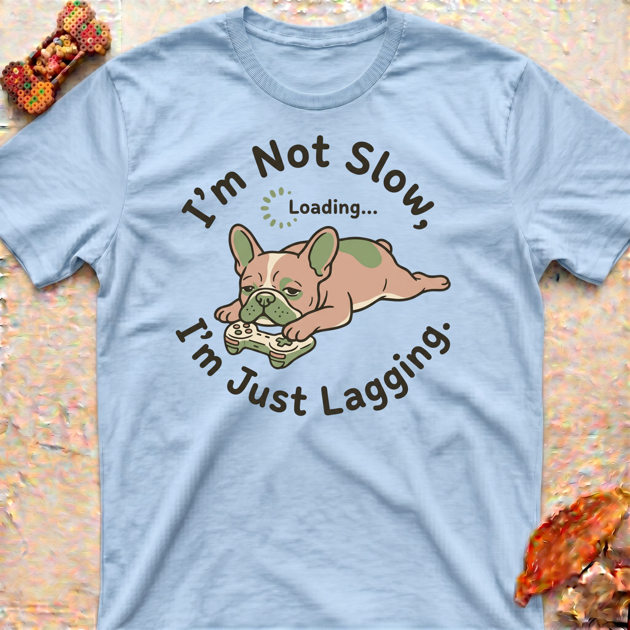 Funny Frenchie Gamer T-Shirt