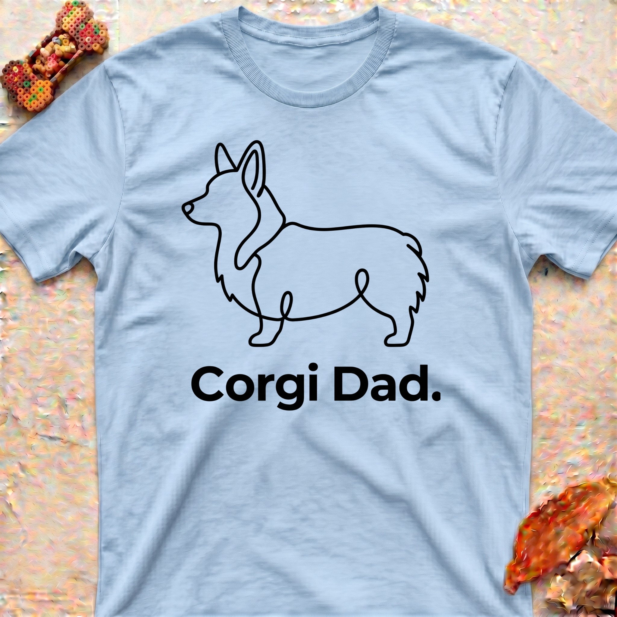 Corgi Minimal Art T-Shirt