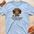 Graphic T-Shirt — Dachshund and Dark Coffee