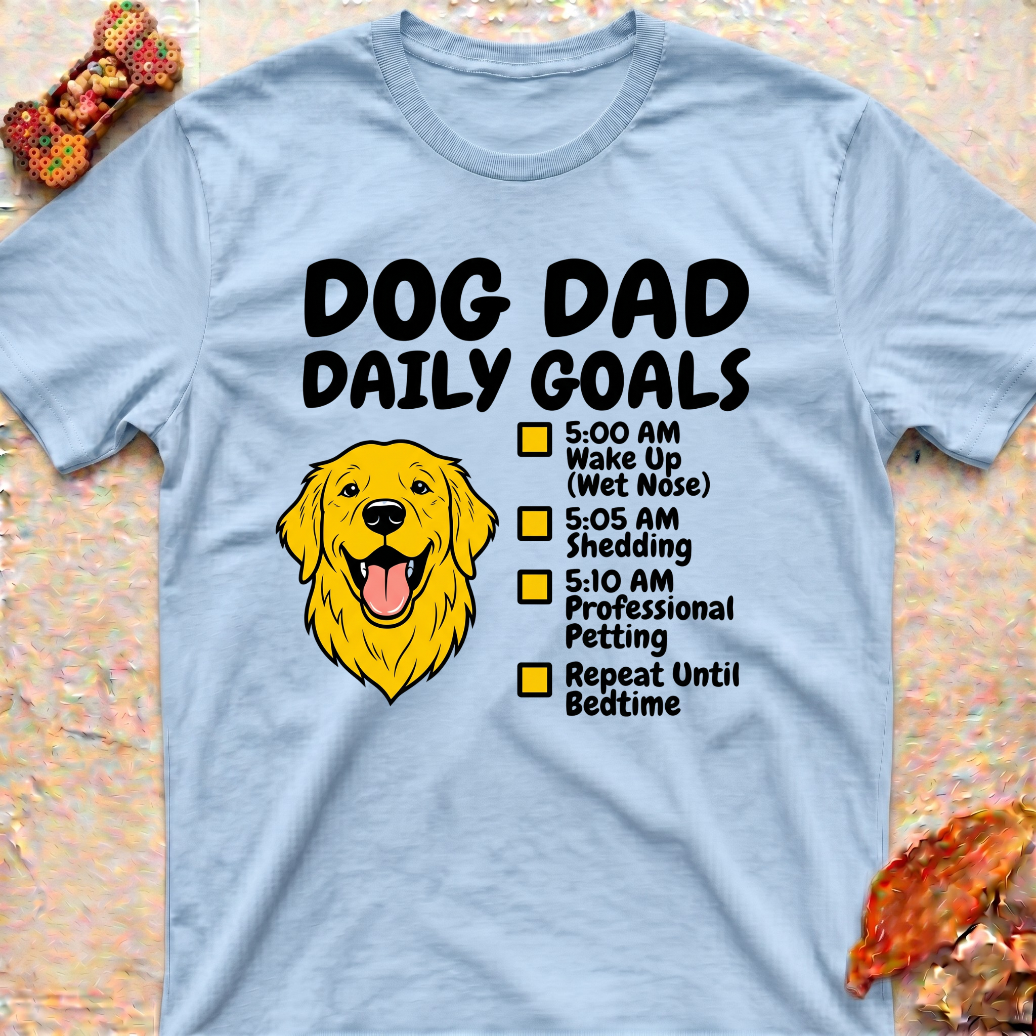 Golden T-Shirt - Dad's Daily Goals