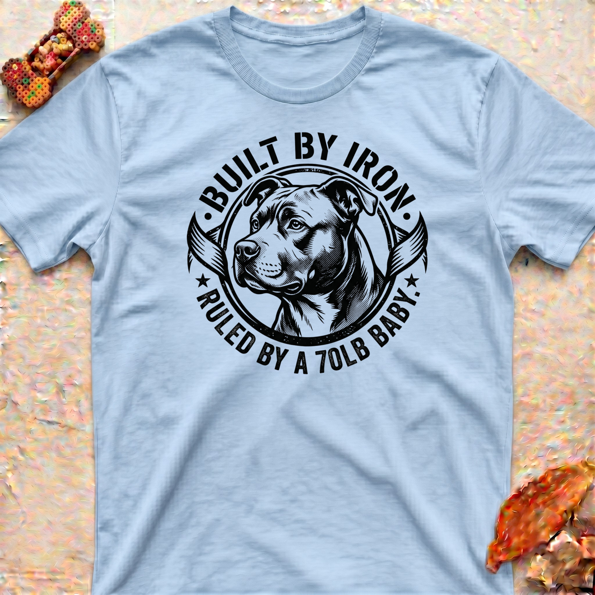 Pitbull Dad-Built by Iron-T-Shirt