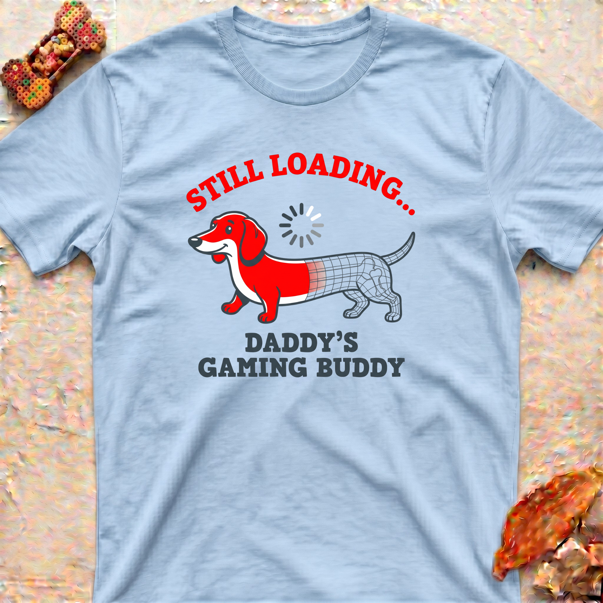 Dachshund Dad Gaming Buddy T-Shirt