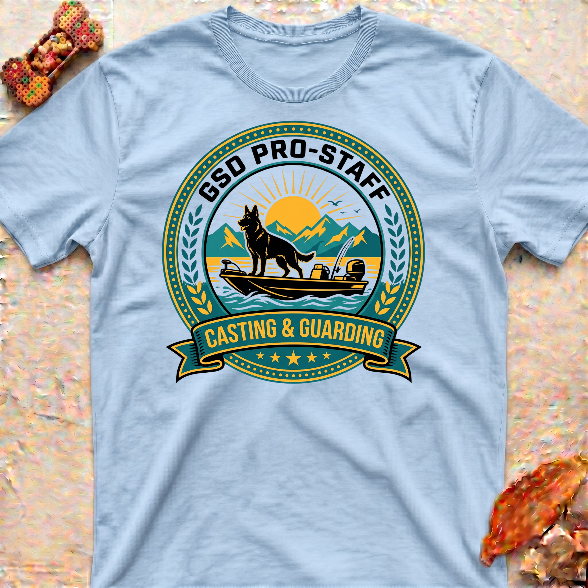 German Shepherd Fishing Club T-Shirt