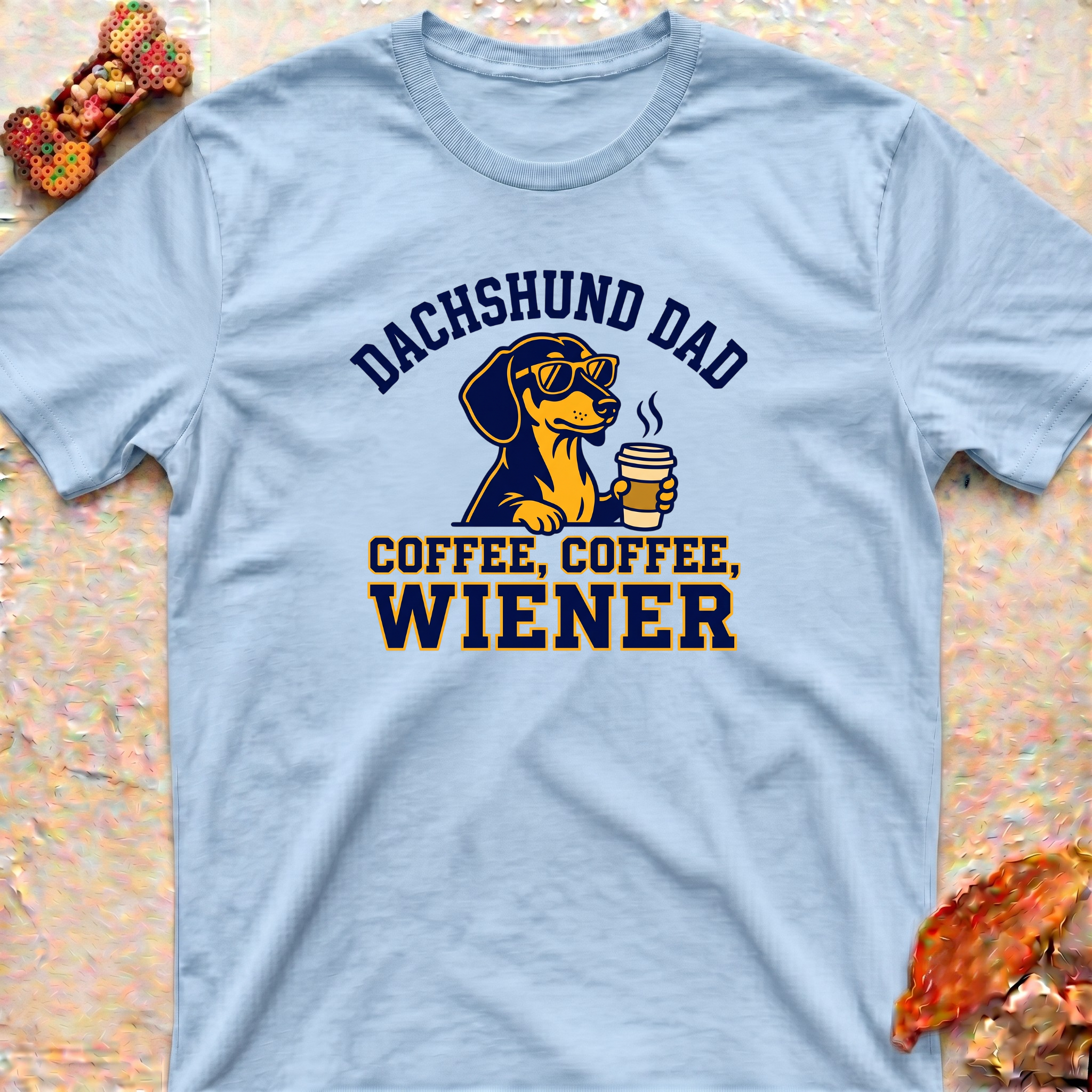 Dachshund Dad T-Shirt — Coffee Coffee Wiener