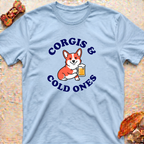 Cute Corgi Holding Beer T-Shirt