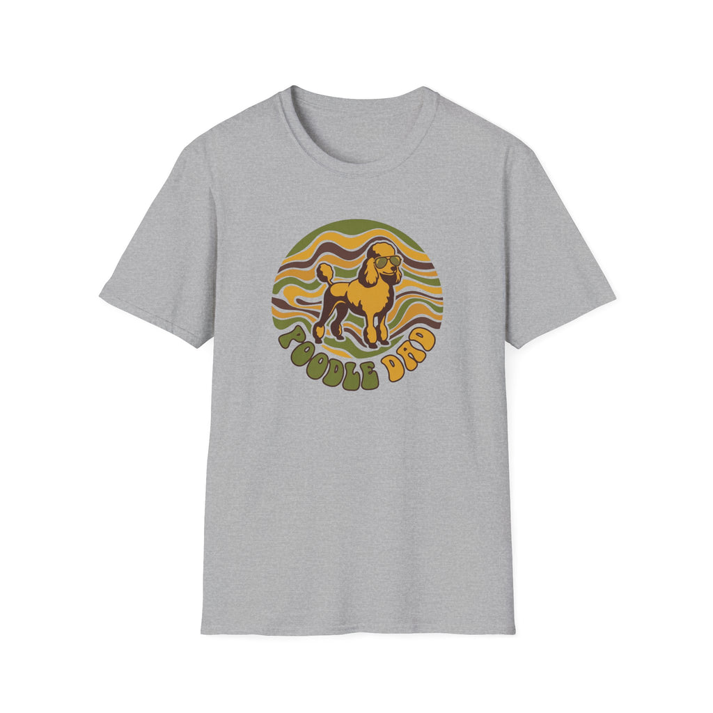 Retro Design Poodle T-Shirt — "Poodle Dad" Vintage Dog Lover Tee