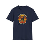 Poodle Dad T-Shirt - Retro Sunset Dog Dad Tee