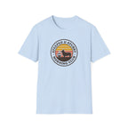 Steeped & Stubby Morning Club T-Shirt — Retro Coffee & Dachshund Logo Tee