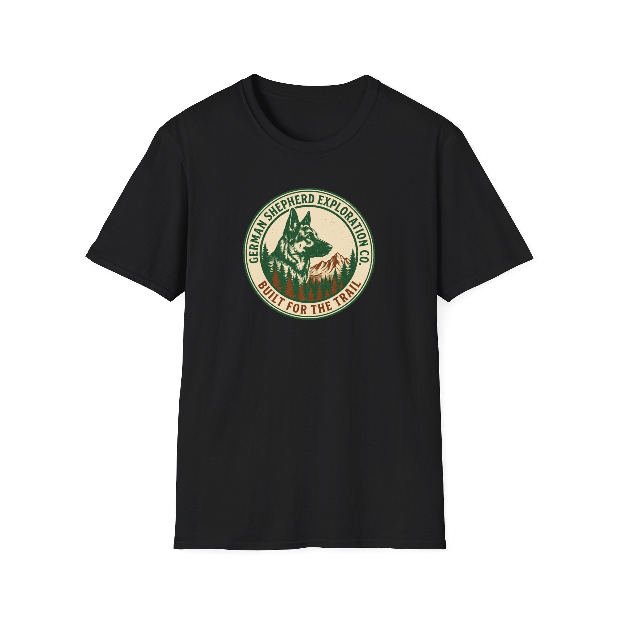 German Shepherd Exploration Tee — "Built for the Trail"