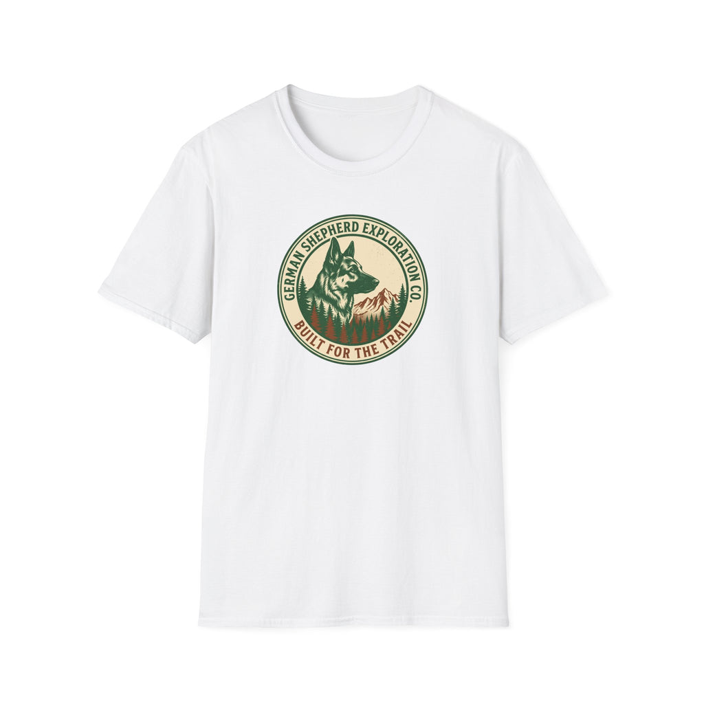 German Shepherd Exploration Tee — "Built for the Trail"