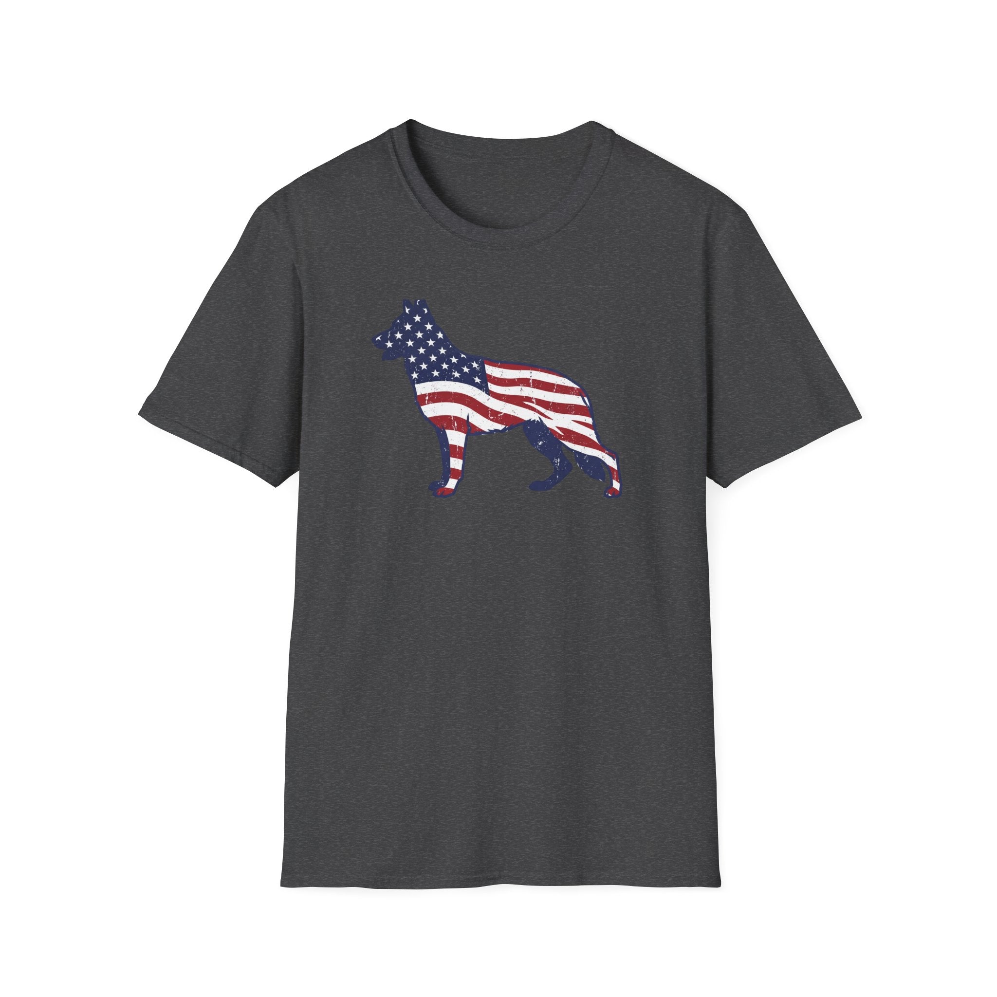 American Flag German Shepherd T-Shirt
