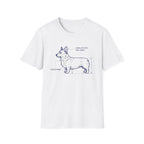 Corgi Blueprint Tee — "SatelLite from Dad Jones" Diagram T-Shirt