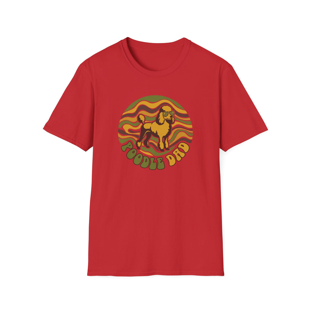 Retro Design Poodle T-Shirt — "Poodle Dad" Vintage Dog Lover Tee