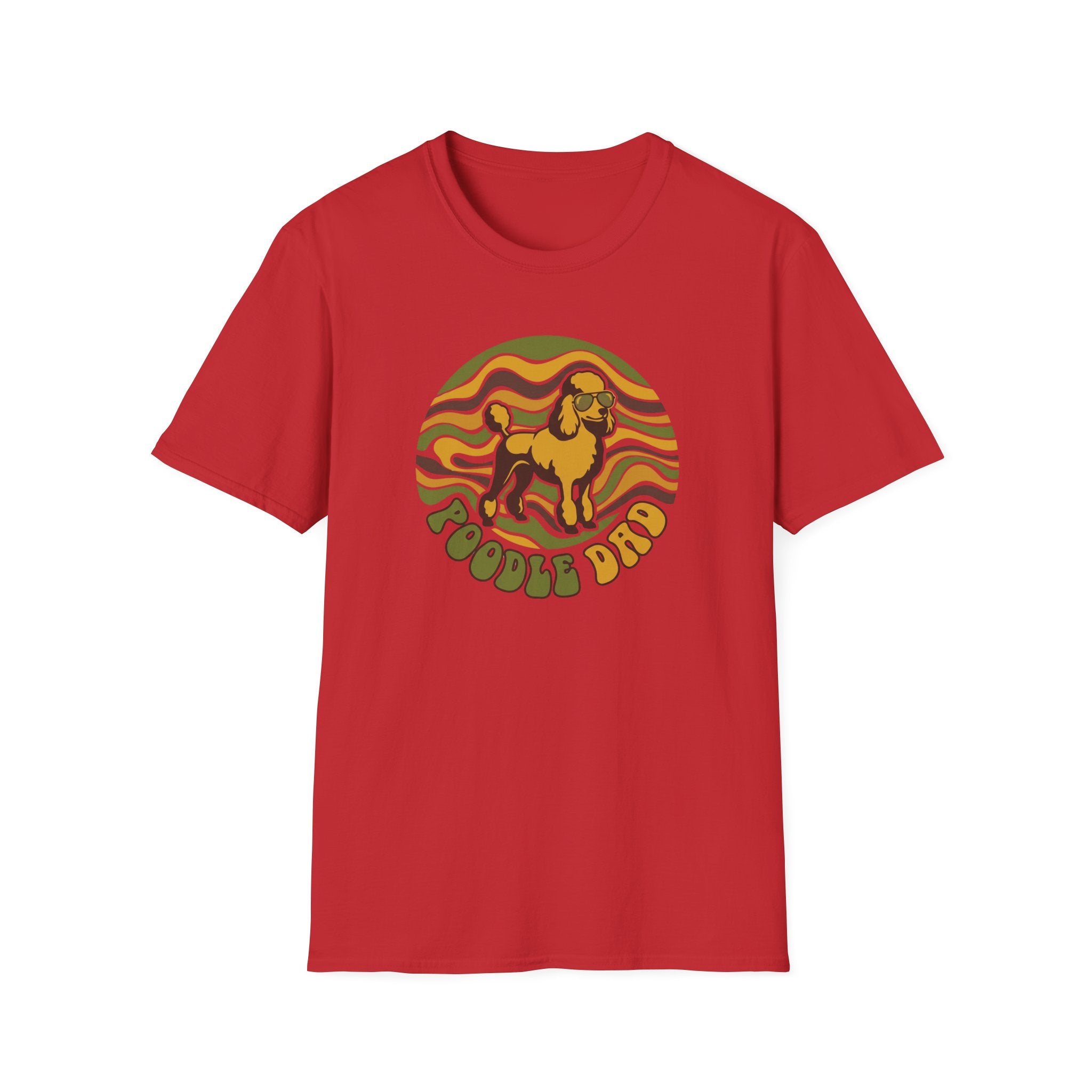 Retro Design Poodle T-Shirt — "Poodle Dad" Vintage Dog Lover Tee