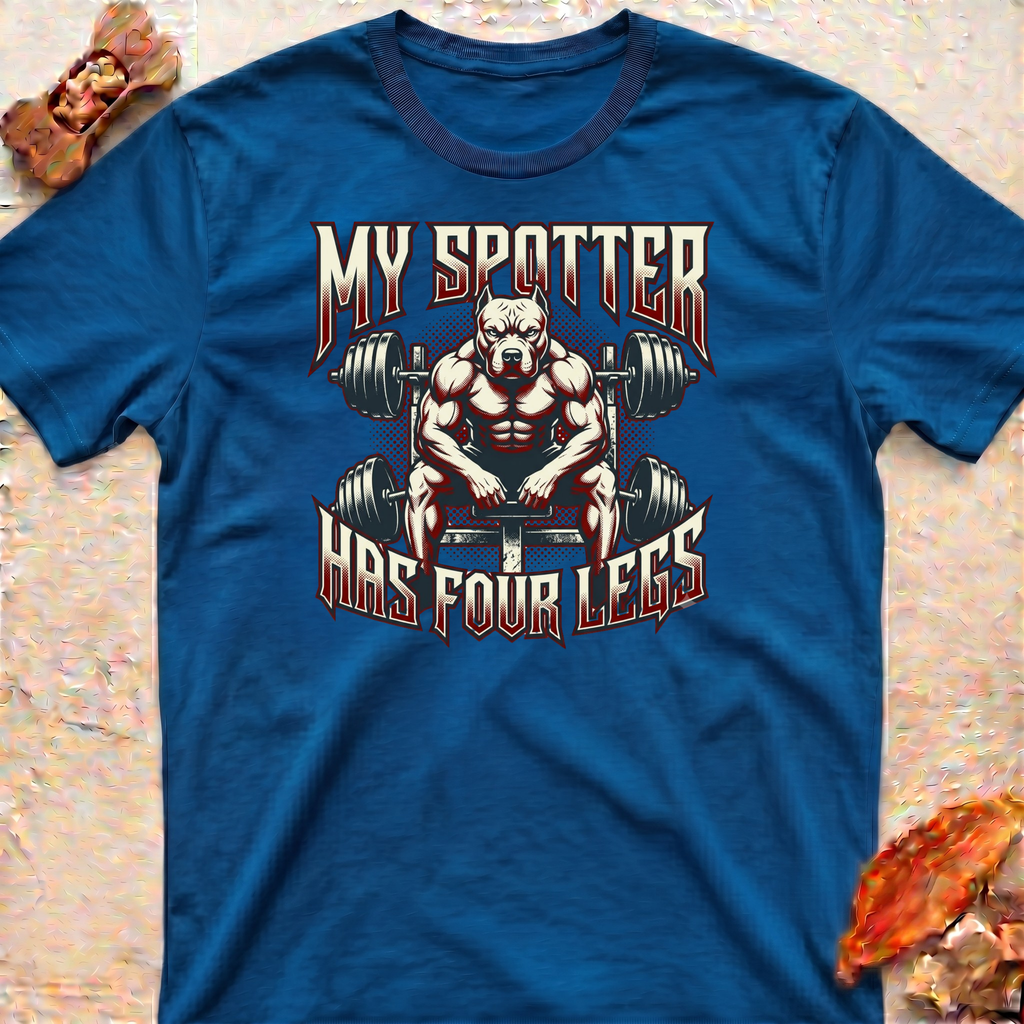 Weightlifting Pitbull Dad T-Shirt
