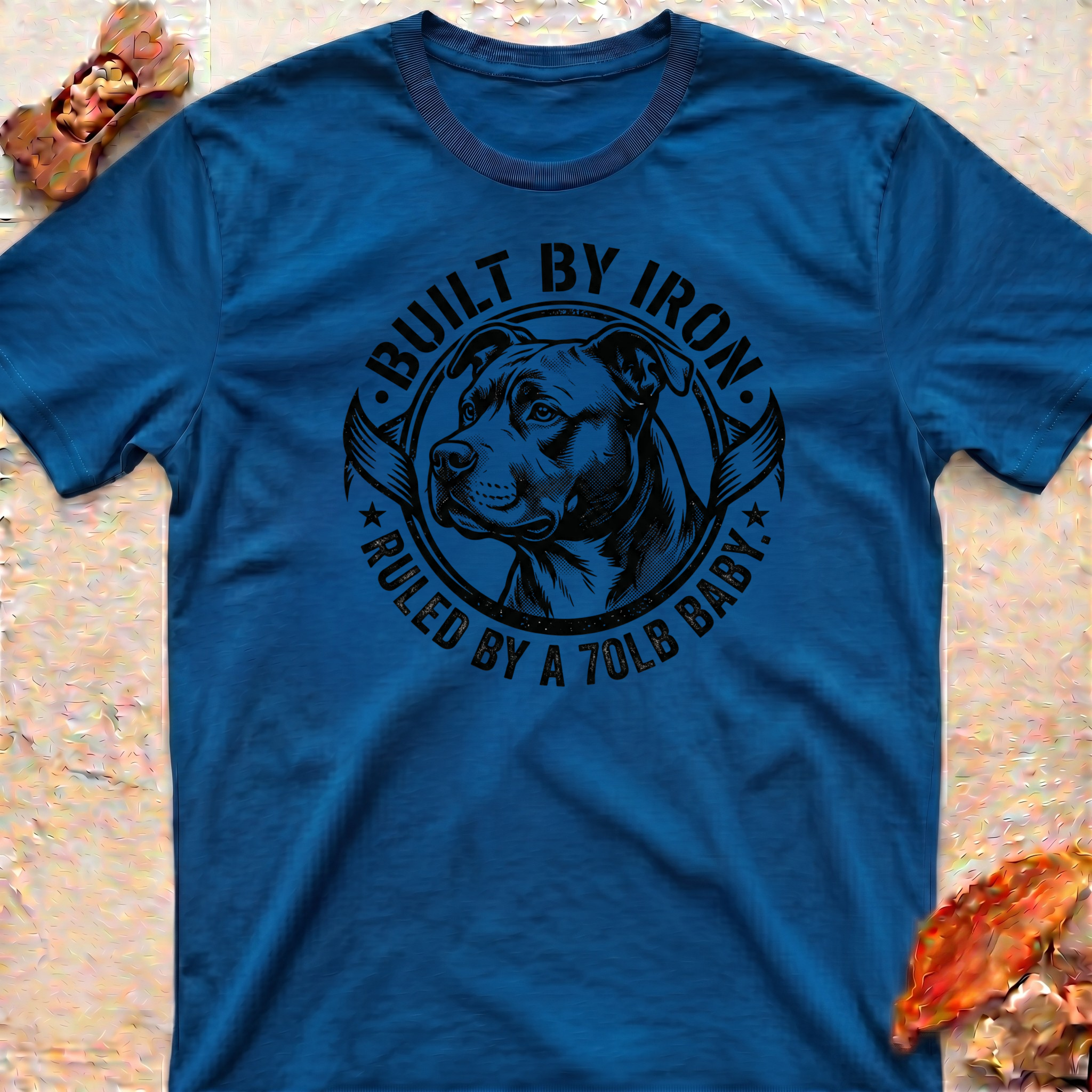 Pitbull Dad-Built by Iron-T-Shirt
