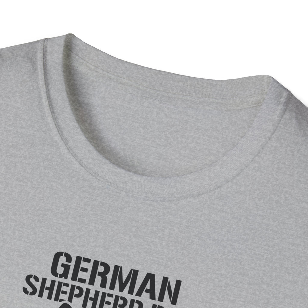 German Shepherd Dad T-Shirt – "Ears Up, System Armed" Dog Dad Tee