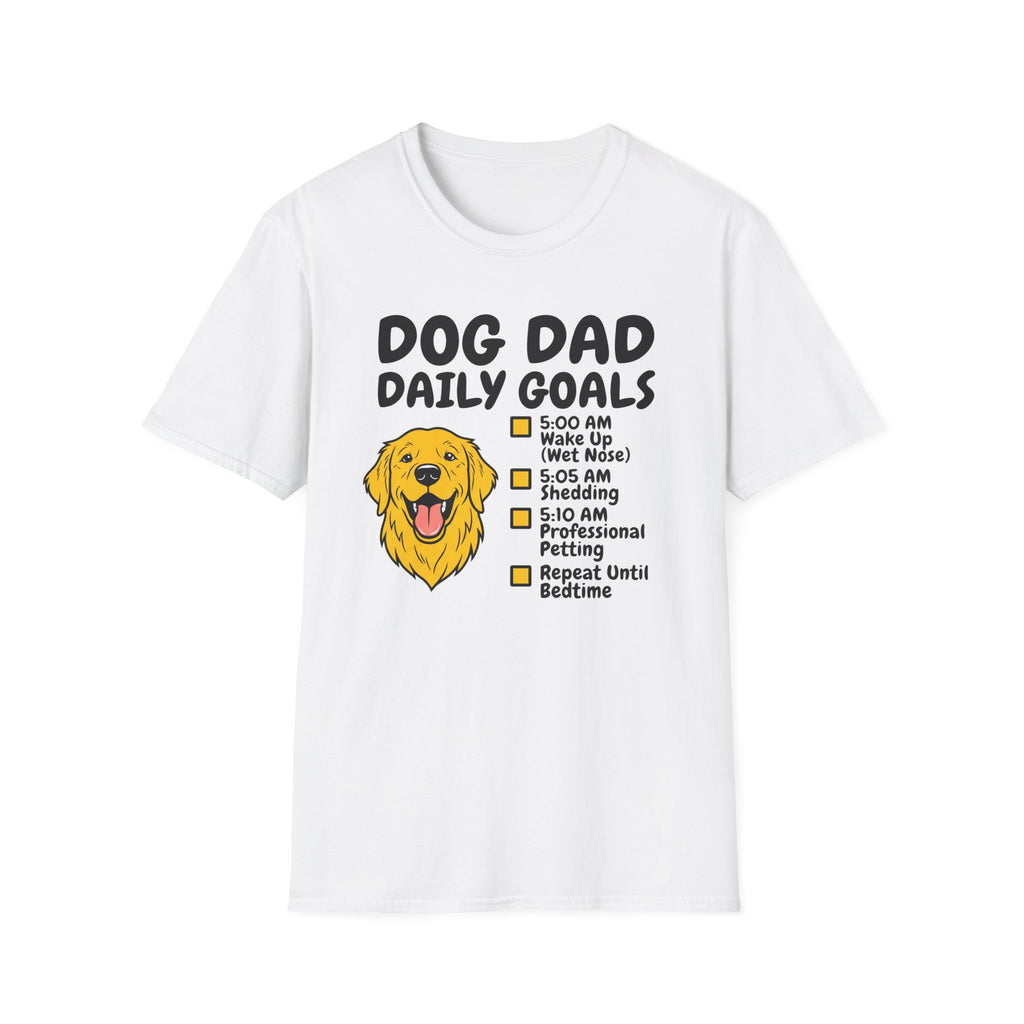 Golden Retriever T-Shirt-Dog Dad Daily Goals